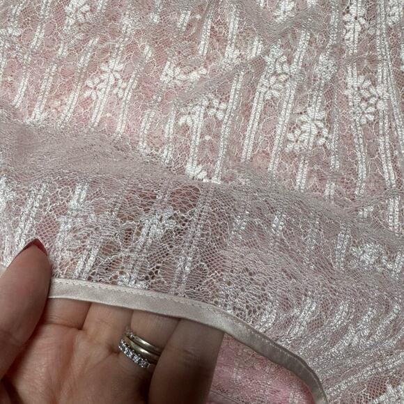 Victoria’s Secret Pink Fizz Lace Shorts Sheer Intimates Large - Picture 6 of 9